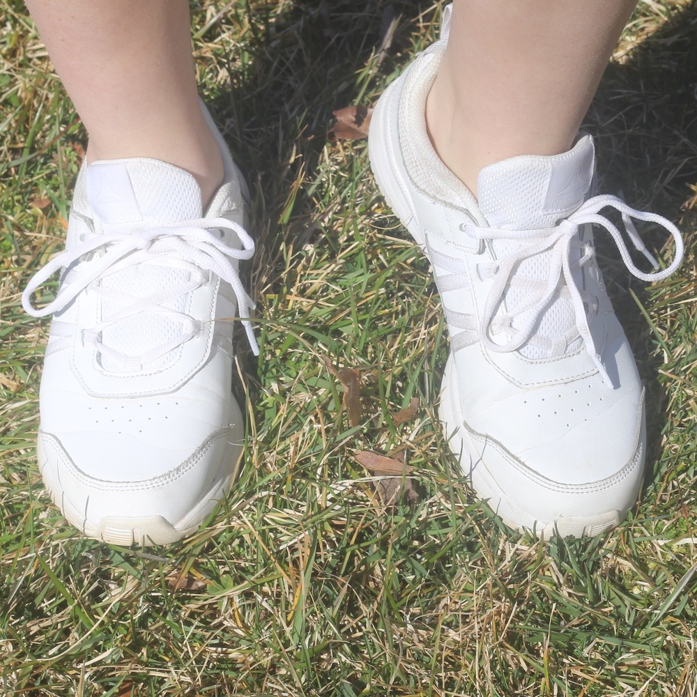 White Reebok Tennis Shoes